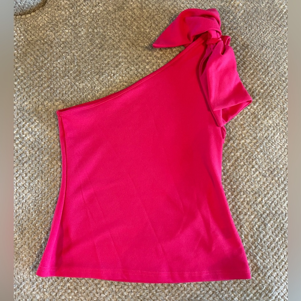 Women’s one shoulder bow top